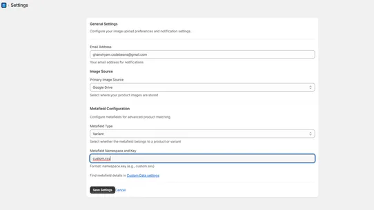 CFO Product Image Sync screenshot