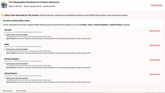 Products Fix ‑ Meta Shops screenshot