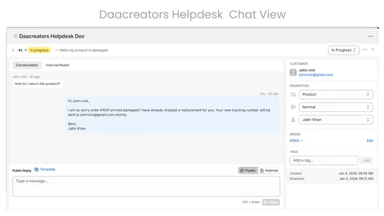 Daacreators Helpdesk screenshot