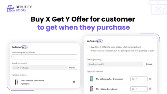 DB Gift BOGO Buy X Get Y screenshot