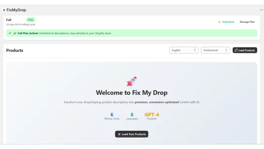 FixMyDrop screenshot