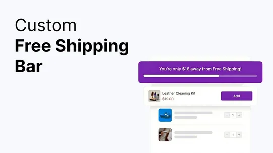 ConvertBar ‑ Free Shipping Bar screenshot