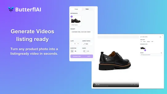 ButterflAI Product Content screenshot