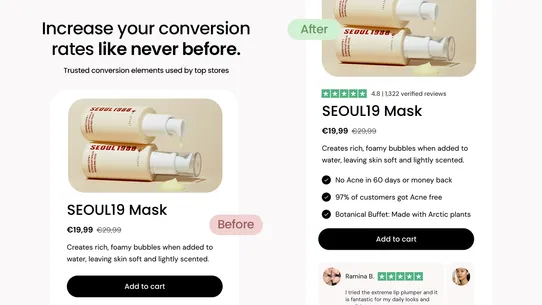 Amose Section — Product Blocks screenshot