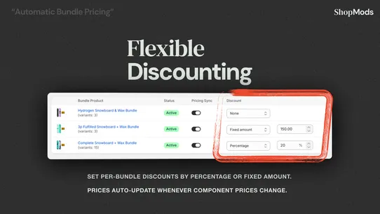 MODS Automatic Bundle Pricing screenshot