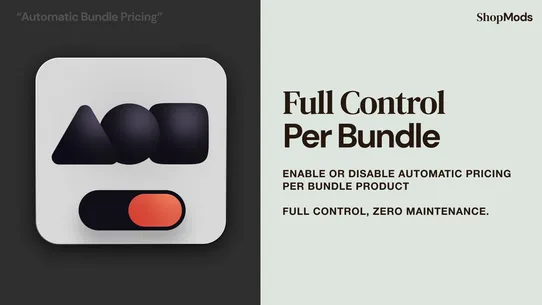 MODS Automatic Bundle Pricing screenshot