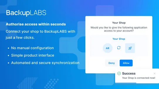 BackupLABS: Backups &amp; Restore screenshot