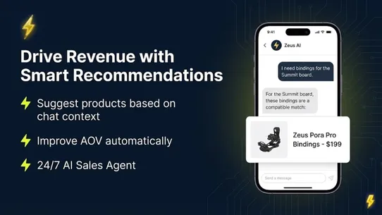 Zeus AI Sales &amp; Support Chat screenshot