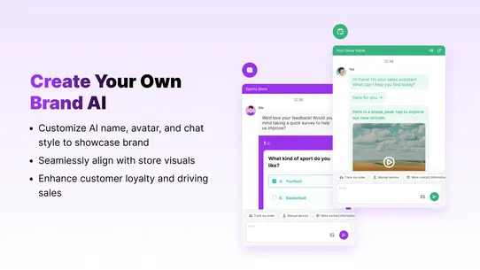 Algoshop AI Sales Chatbot screenshot
