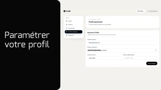 Livali ‑ Livraison locale screenshot
