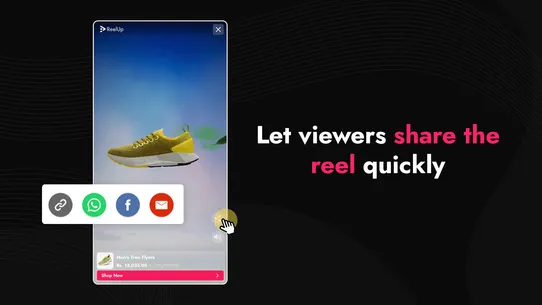 ReelUp‑Shoppable Videos+ Reels screenshot