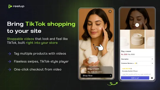 ReelUp‑Shoppable Videos+ Reels screenshot