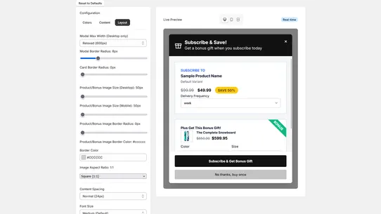 Stash Upsell screenshot