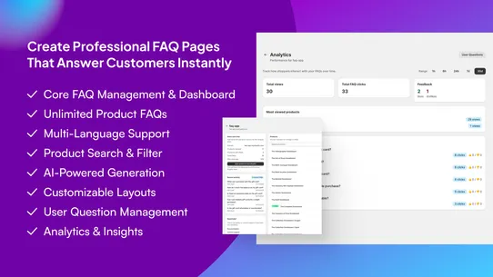 Ultimate Product FAQs screenshot