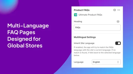 Ultimate Product FAQs screenshot