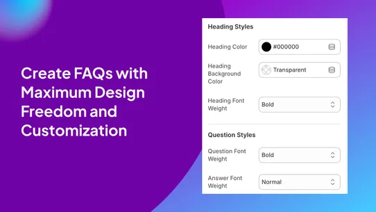 Ultimate Product FAQs screenshot