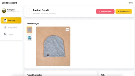Stiled Inventory Integration screenshot