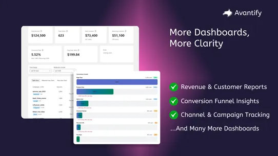 Avantify First‑Party Pixel screenshot