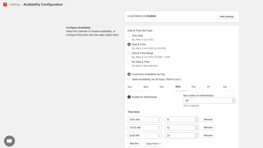 Kite Pickup Delivery Date screenshot