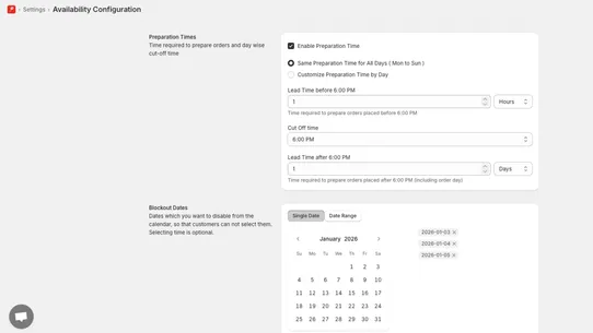 Kite Pickup Delivery Date screenshot