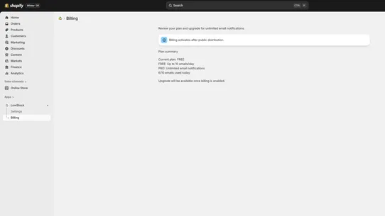 LowStock – Inventory Alerts screenshot
