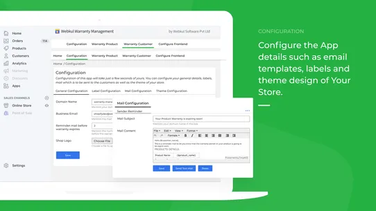 Webkul Warranty Management screenshot