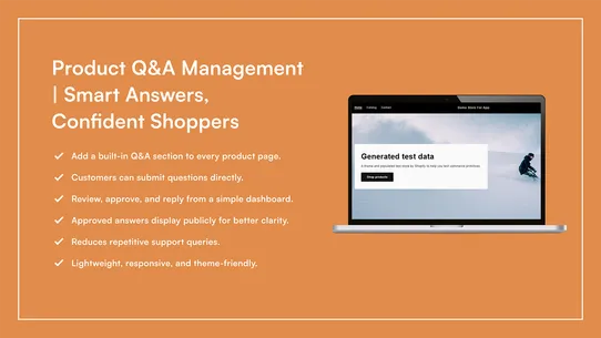 Product Q&amp;A Management screenshot