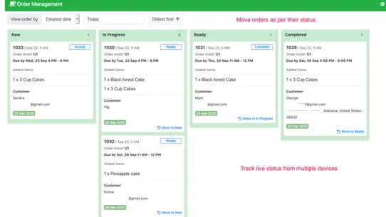 Order Management — Trackeasy screenshot