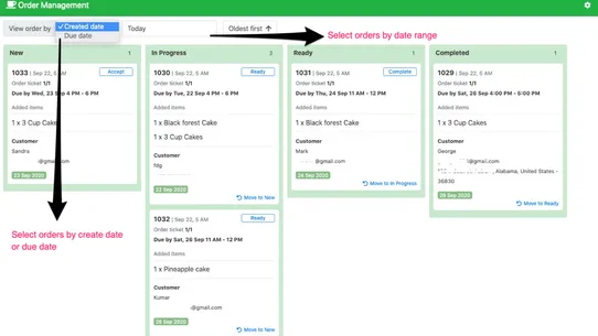 Order Management — Trackeasy screenshot