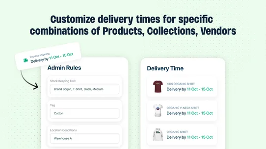 Estimated Delivery Date Pro screenshot