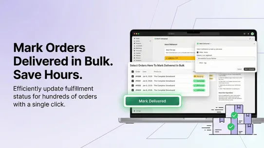 Mark Delivered screenshot