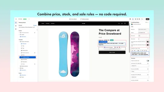 Conditional Blocks screenshot