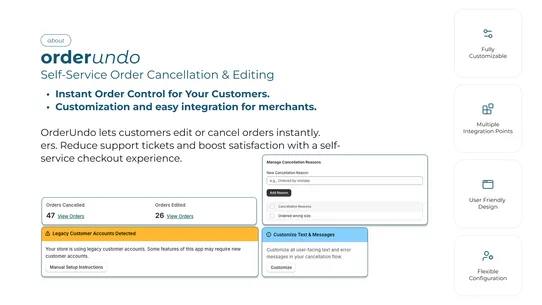 Order Undo ‑ Cancel Edit Order screenshot