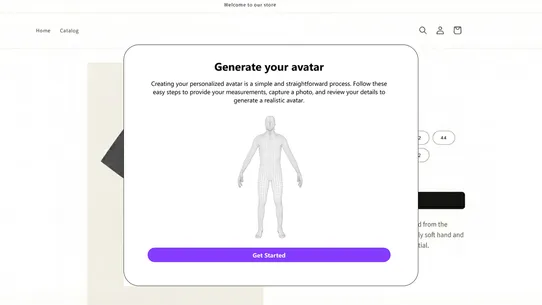 Polypo AI Size Recommender screenshot