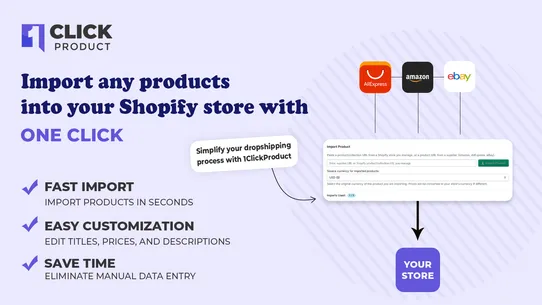 1Click: AI Product Importer screenshot