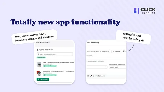 1Click: AI Product Importer screenshot