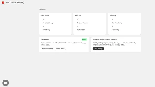 Kite Pickup &amp; Delivery Date screenshot