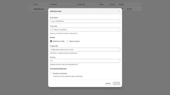 Geo: Redirect &amp; Country Block screenshot