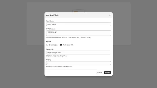 Geo: Redirect &amp; Country Block screenshot