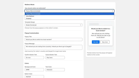 Geo: Redirect &amp; Country Block screenshot
