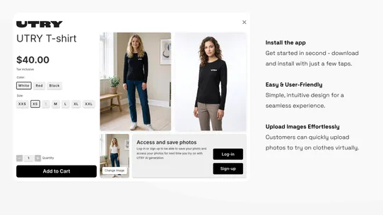 UTRY ‑ Virtual Try‑On screenshot