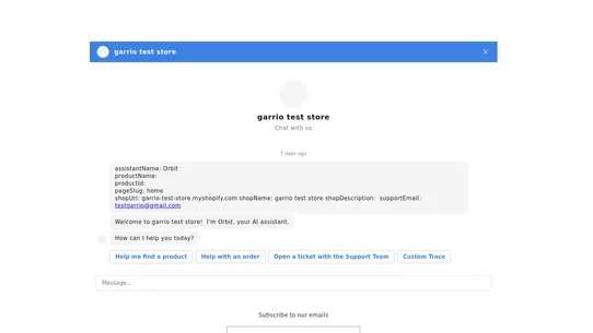 Garrio: AI Sales and Support screenshot