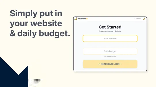 AdBanana.ai screenshot