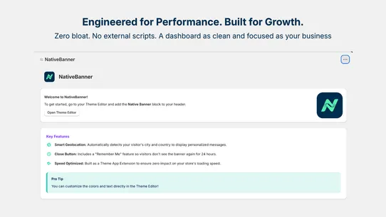 NativeBanner – GeoTargeted Bar screenshot