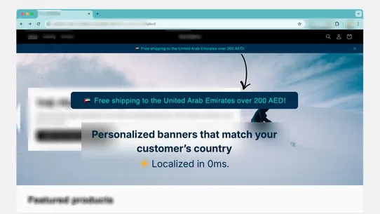 NativeBanner – GeoTargeted Bar screenshot