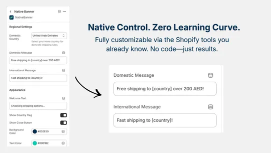 NativeBanner – GeoTargeted Bar screenshot