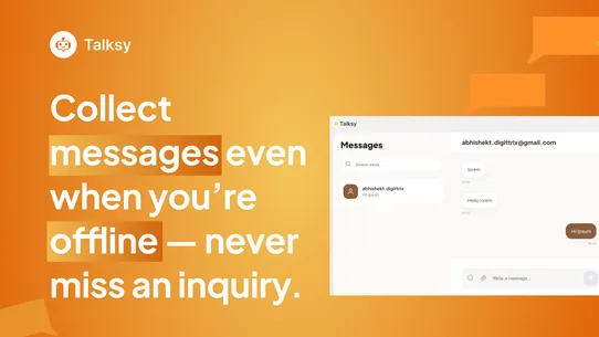 Talksy – Smart Live Chat &amp; AI screenshot