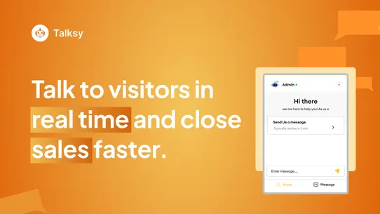 Talksy – Smart Live Chat &amp; AI screenshot