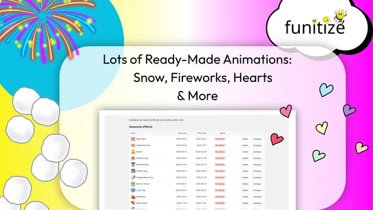 Funitize ‑ Animations &amp; Popups screenshot