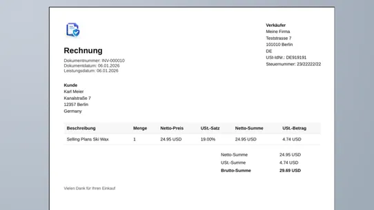 InvoiceSafe screenshot